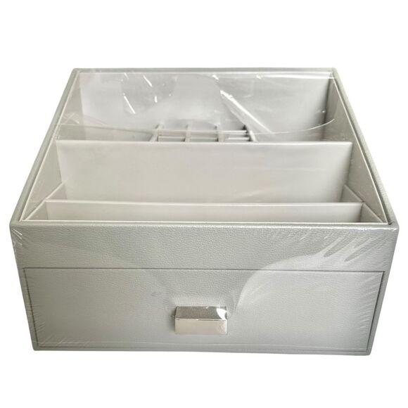 Stackers Storage Drawer Cosmetic Organizer Gray - Picture 7 of 7